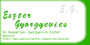 eszter gyorgyevics business card